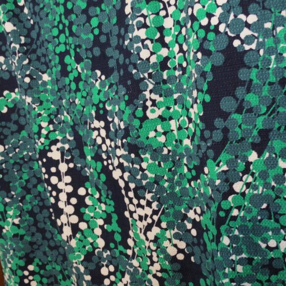 Boden A-Line Skirt Green Black White Lined - Picture 6 of 7
